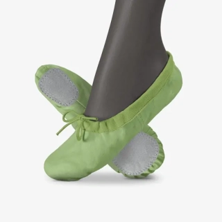 Piškoty baletní ELEGANT BALLET kožené matné WINS 29 zelená